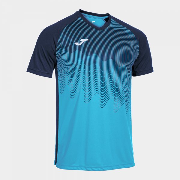 Tiger vi rövid ujjú póló fluorturquoise sötétkék