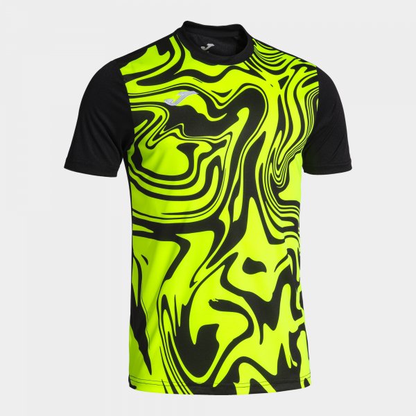 Lion ii rövid ujjú póló fekete fluor sárga