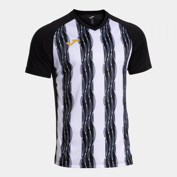 Sport rövid ujjú póló fekete fehér