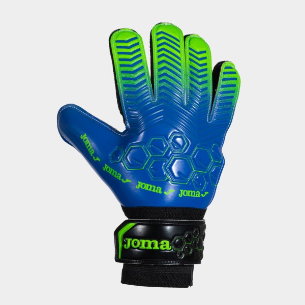 Calcio kapuskesztyű királykék fluor zöld