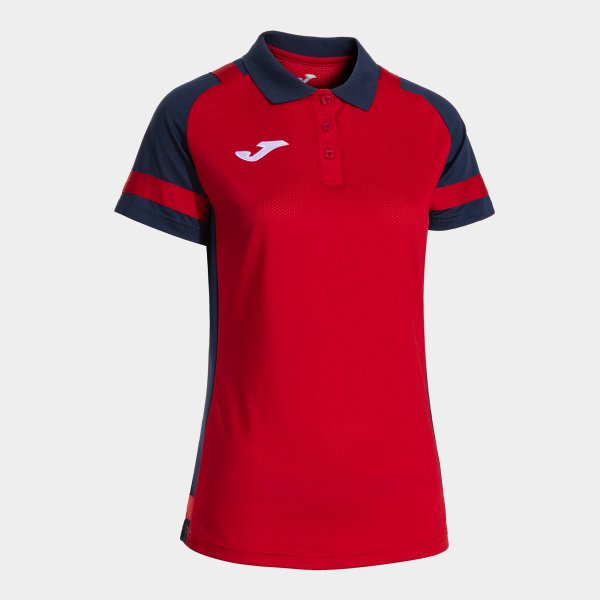 Phoenix iii rövid ujjú galléros póló piros tengerészkék