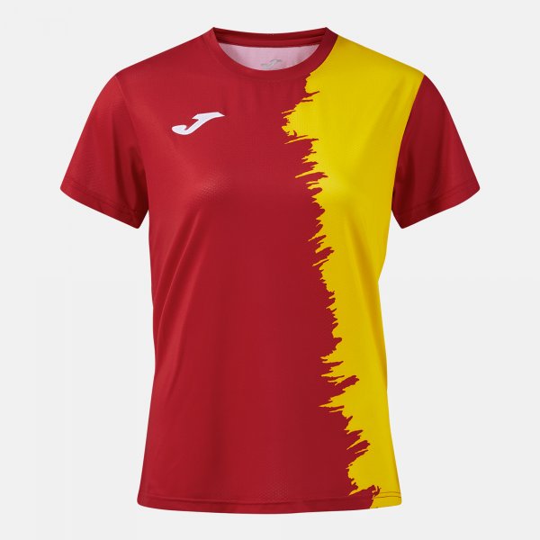 City iii rövid ujjú póló piros-sárga
